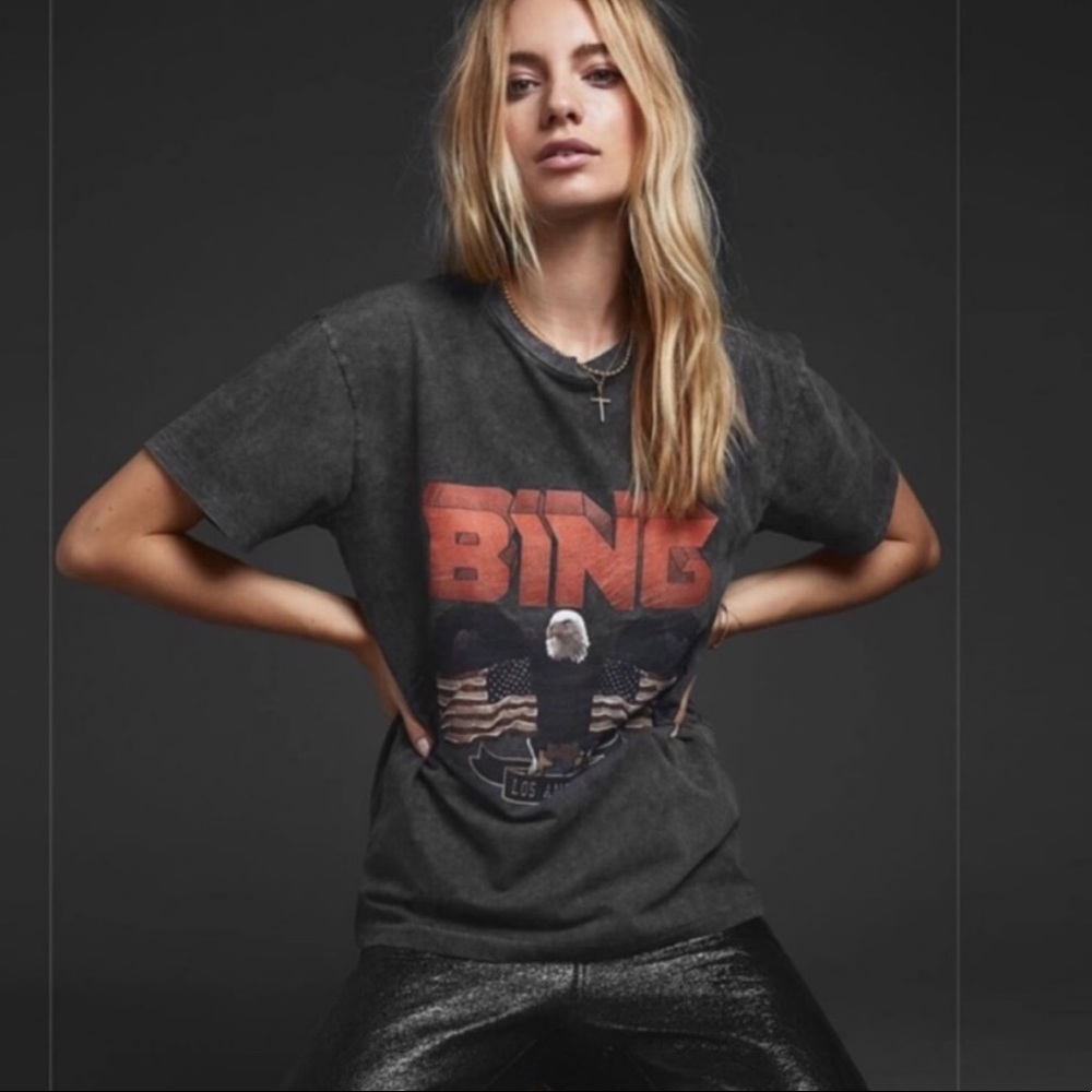 ANINE BING Vintage Eagle Tee